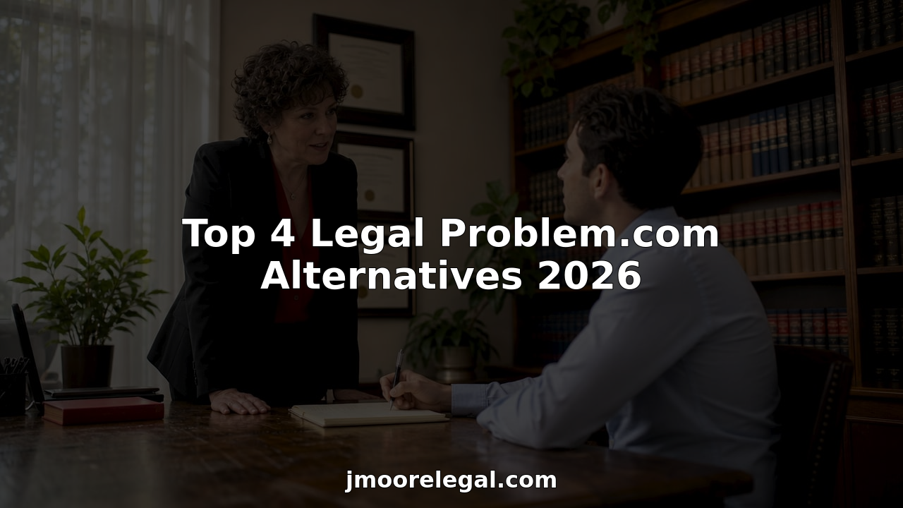 Attorney consulting with client at table