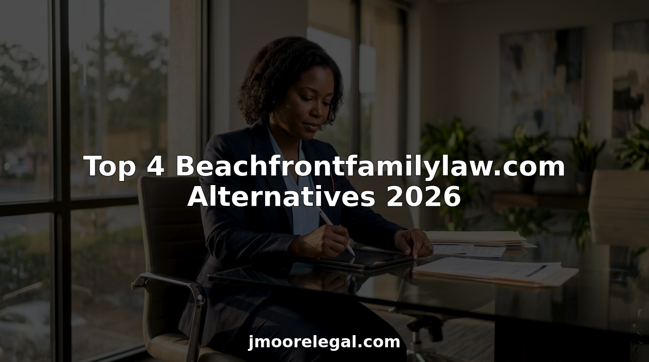 Attorney reviewing family law case files at desk