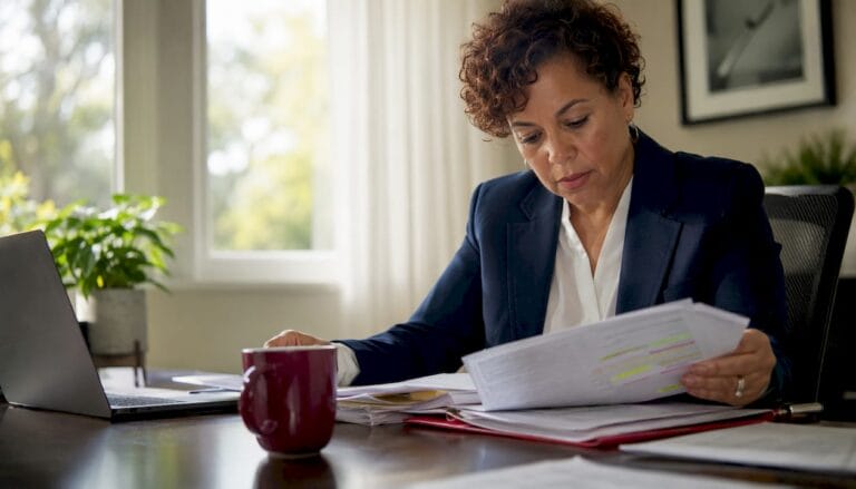 Insurance adjuster reviewing personal injury claim