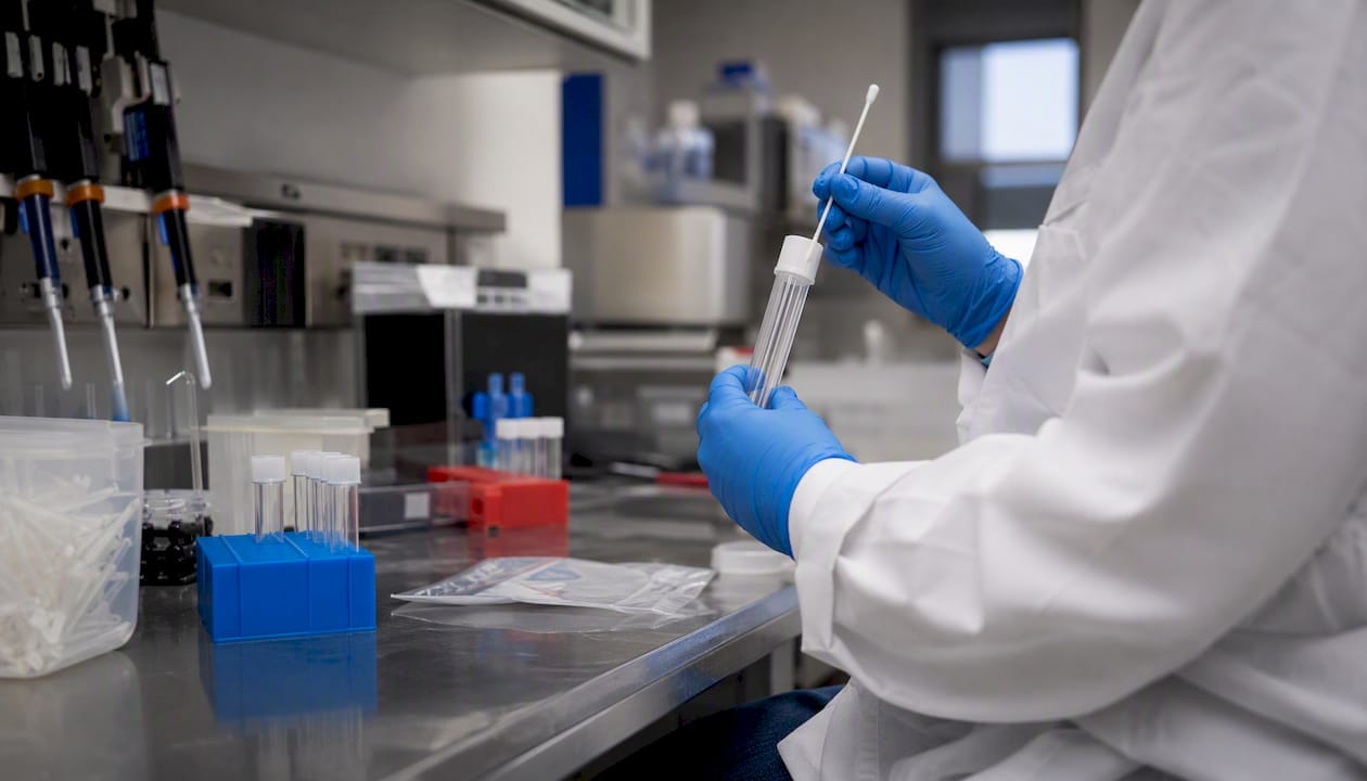 Why Expert Witnesses Matter in Criminal Defense Cases Forensic technician handling DNA swab