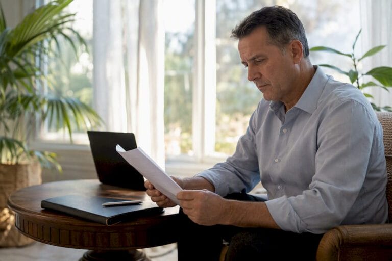 Attorney reviewing driving records