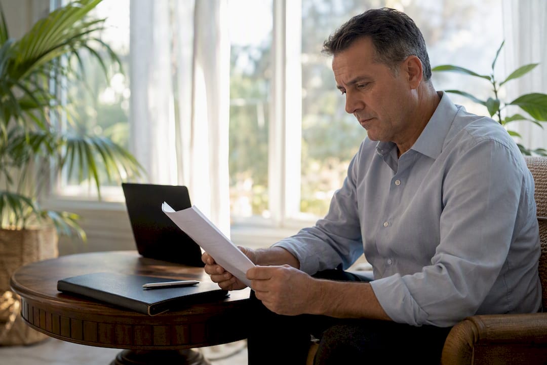 Attorney reviewing driving records