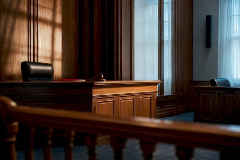 Florida courtroom prepared for injury evidence review