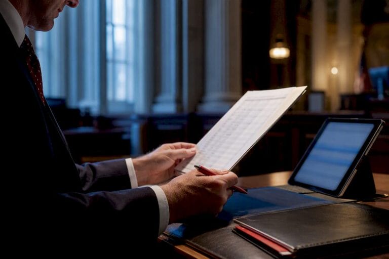 Attorney reviewing Florida sentencing scoresheet