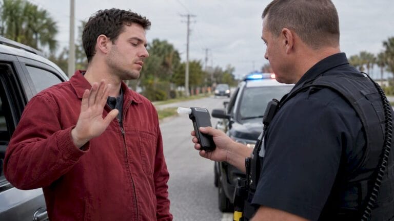 Driver declining a roadside breath test