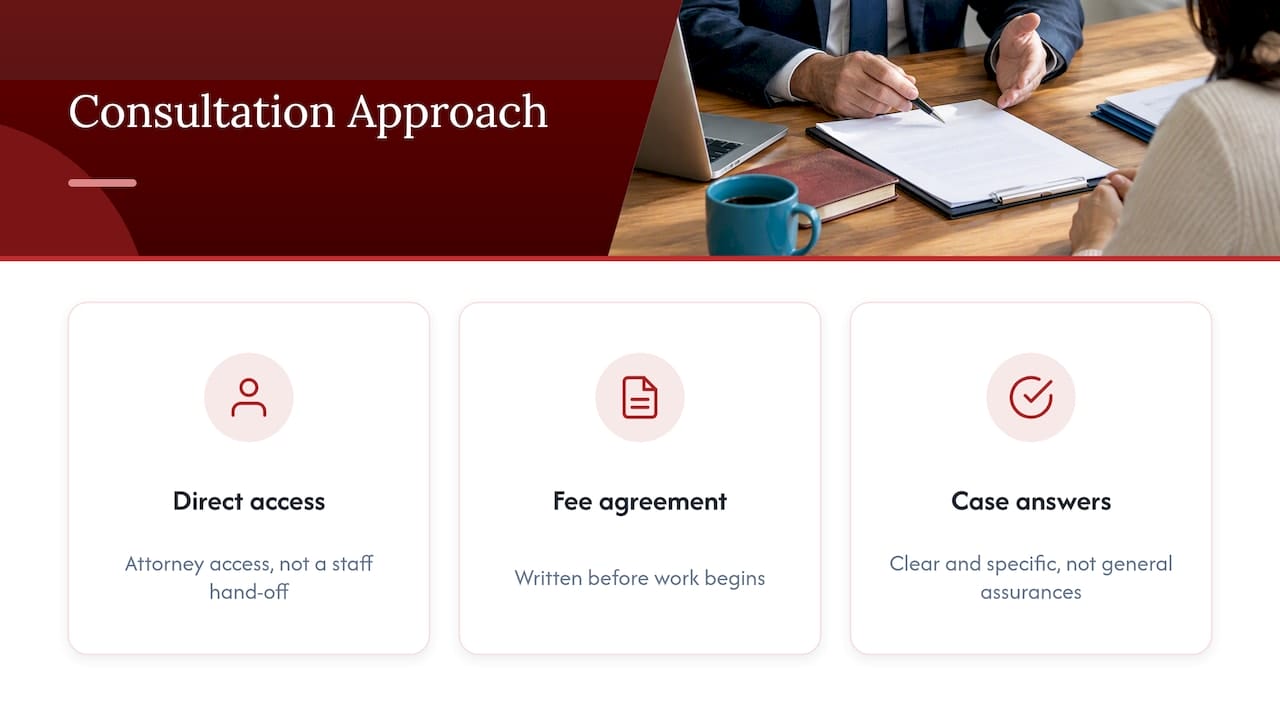 Personal Injury Consultation Questions: Ask Before You Sign 8. How we run personal injury consultations at Jmoorelegal — overview diagram